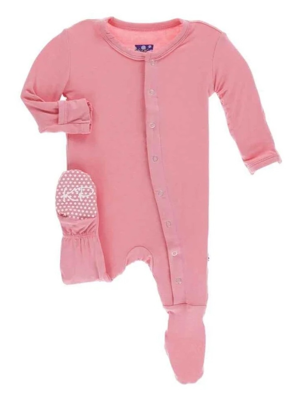 Kickee Pants Pink Footed One-Piece - Lotus Colorway